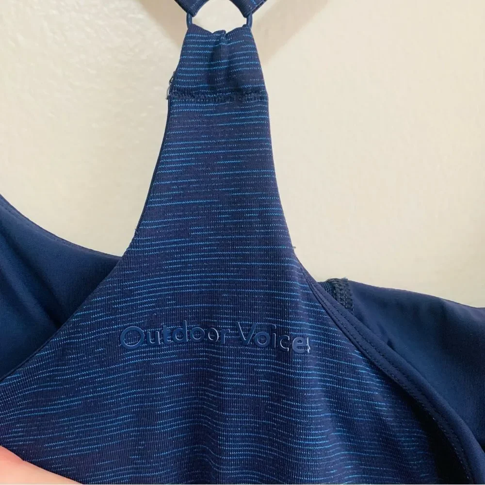 Outdoor Voices Blue Space Dye Workout Dress size medium